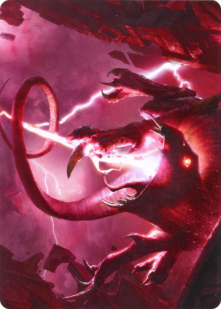Thundering Rebuke // Thundering Rebuke (AZNR-068) - Zendikar Rising Art Series (Borderless)