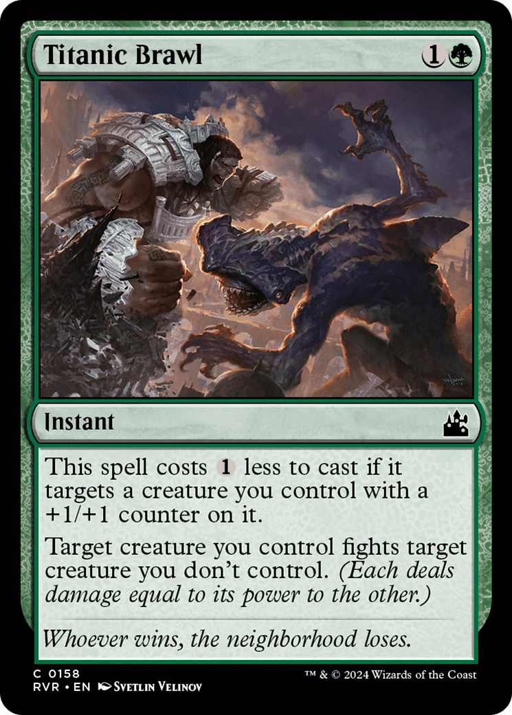 Titanic Brawl [Ravnica Remastered] Foil
