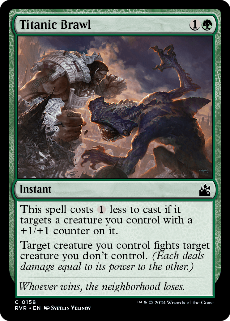 Titanic Brawl [Ravnica Remastered] Foil