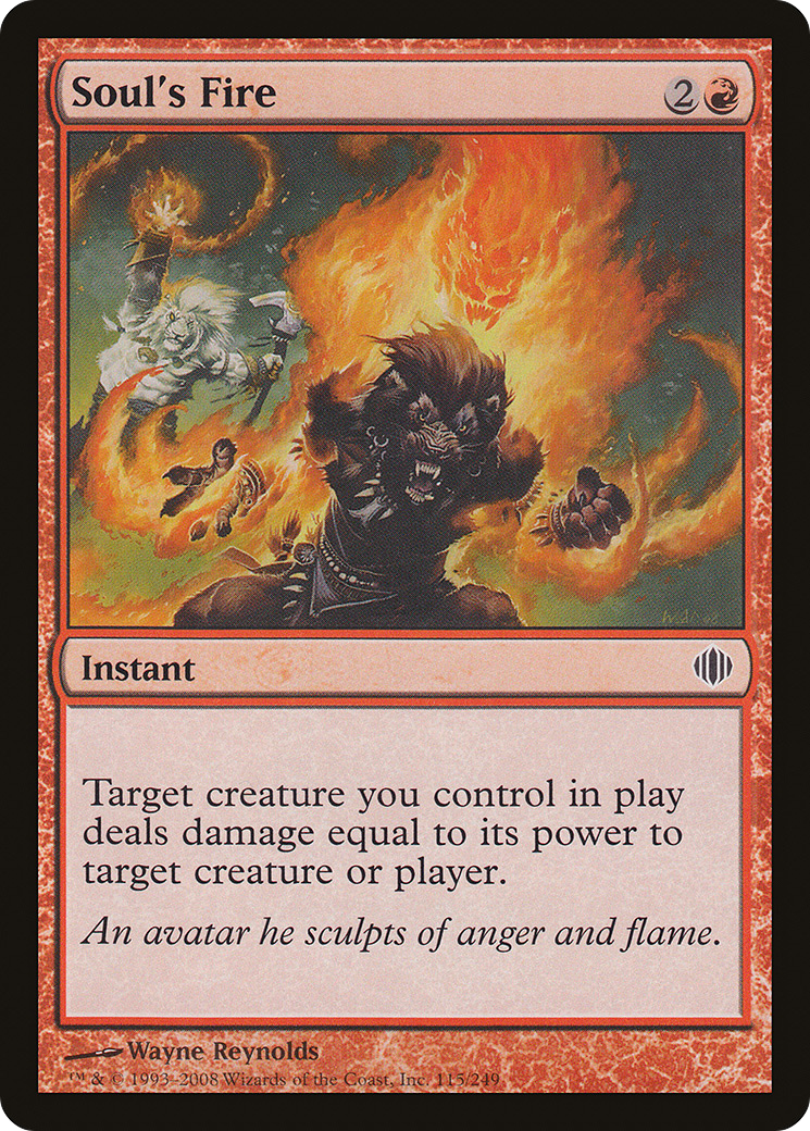 Soul's Fire [Shards of Alara] Foil