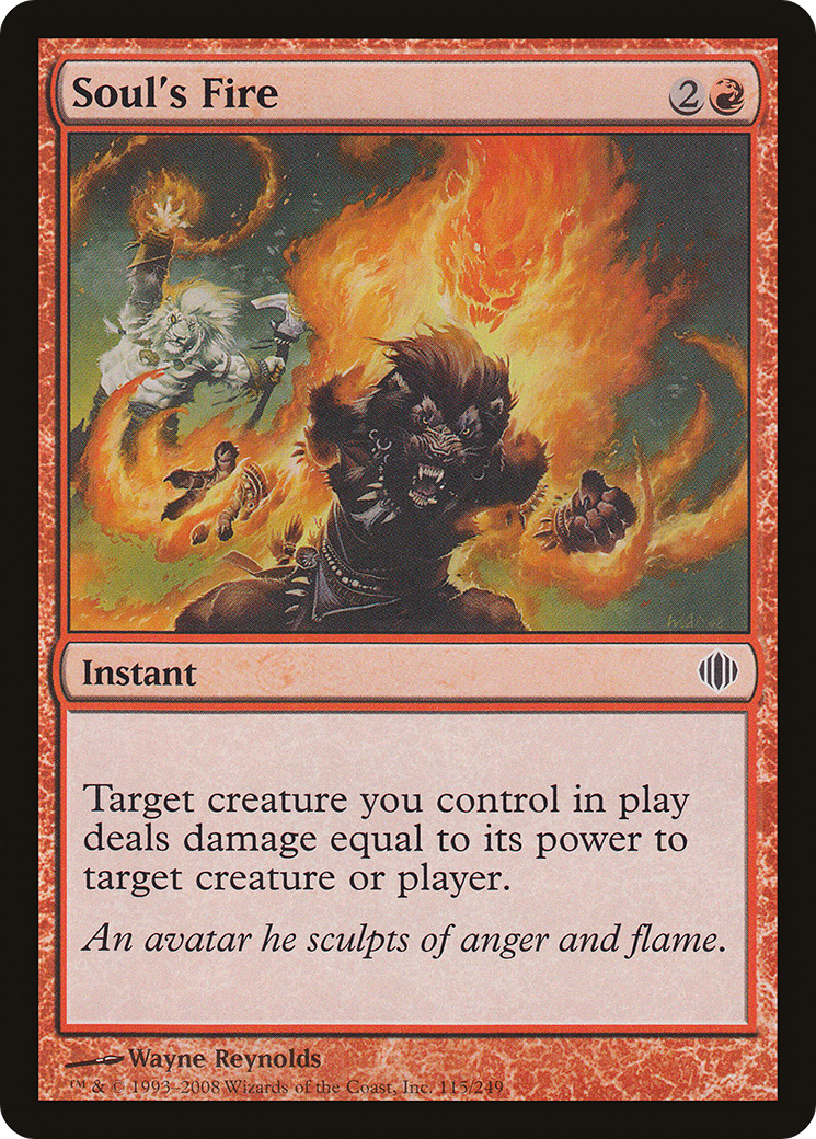 Soul's Fire [Shards of Alara] Foil