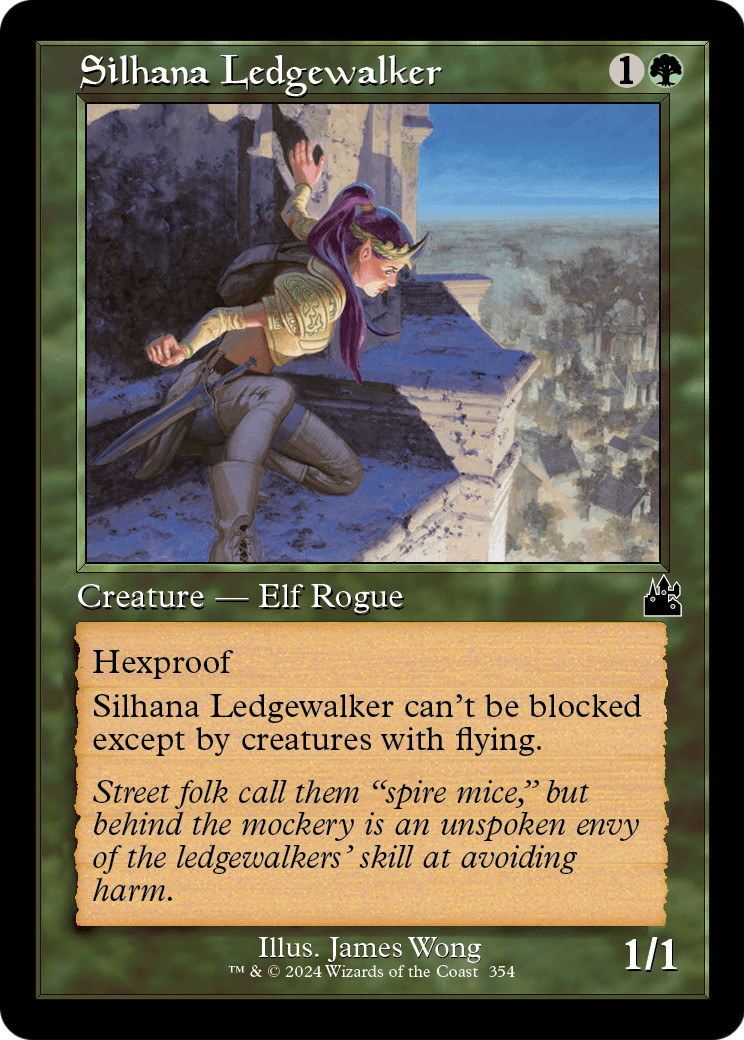 Silhana Ledgewalker (Retro Frame) [Ravnica Remastered] Foil