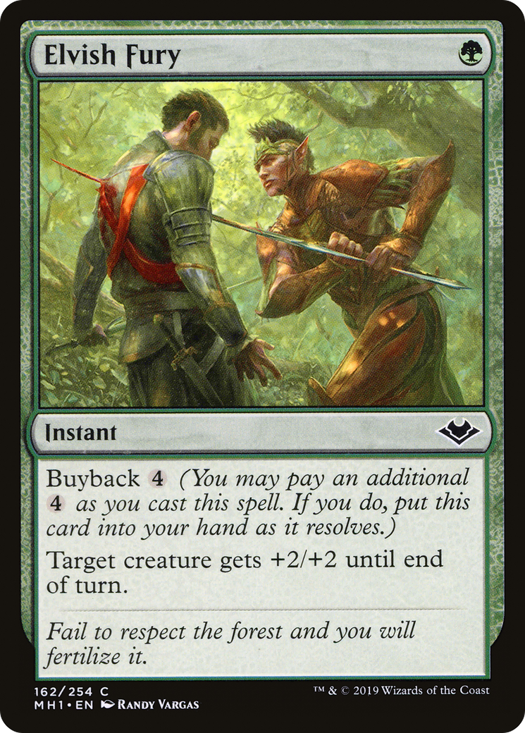 Elvish Fury [Modern Horizons] Foil