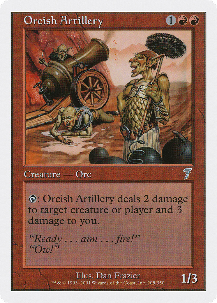 Orcish Artillery [Seventh Edition] Foil