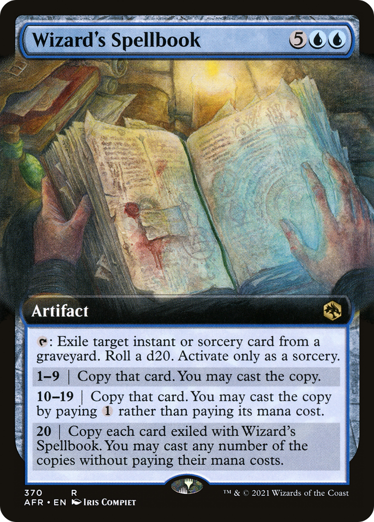 Wizard's Spellbook (Extended Art) [Dungeons & Dragons: Adventures in the Forgotten Realms] Foil