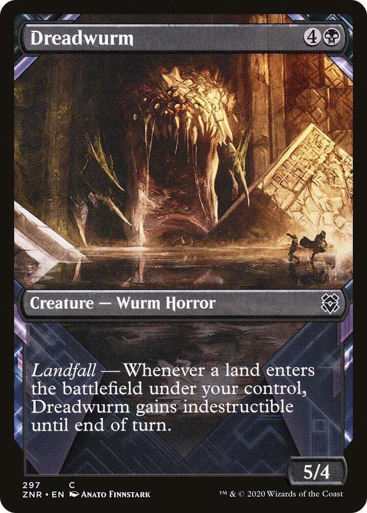 Dreadwurm 297/280 (Zendikar Rising)  - Showcase Foil