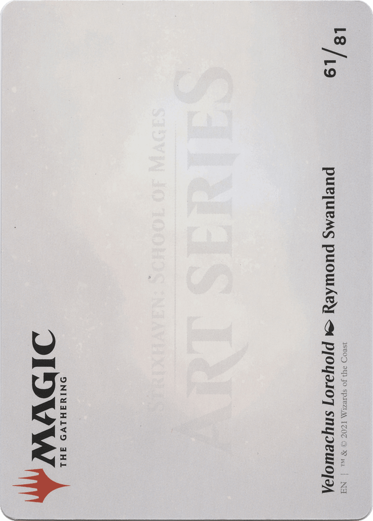 Velomachus Lorehold // Velomachus Lorehold (ASTX-061) - Strixhaven Art Series (Borderless)