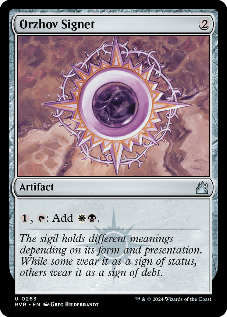 Orzhov Signet [Ravnica Remastered] Foil