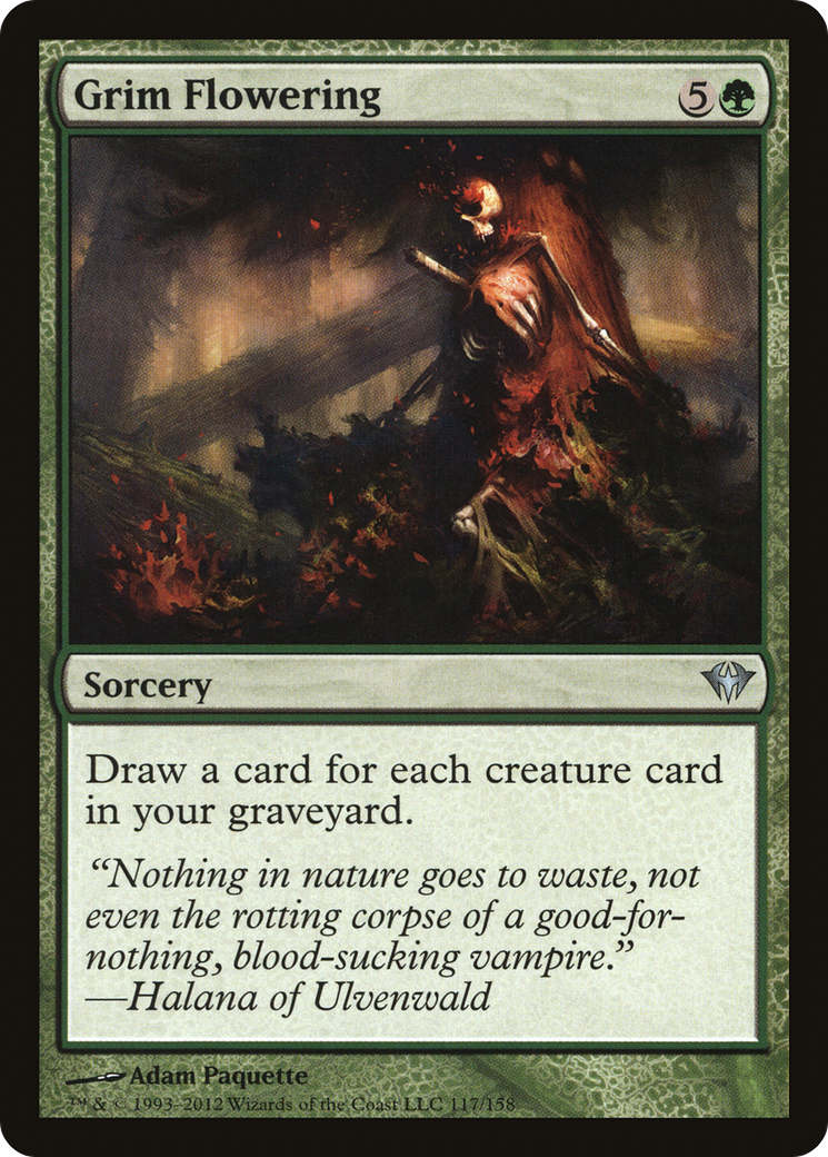 Grim Flowering [Dark Ascension] Foil