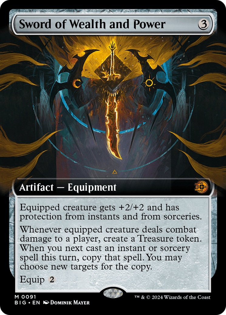 Sword of Wealth and Power (Extended Art) [Outlaws of Thunder Junction: The Big Score]