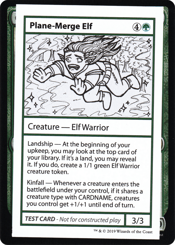 Plane-Merge Elf (2021 Edition) [Mystery Booster Playtest Cards]