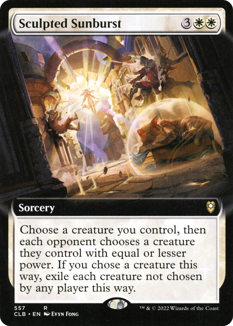 Sculpted Sunburst (Extended Art) [Commander Legends: Battle for Baldur's Gate] Foil