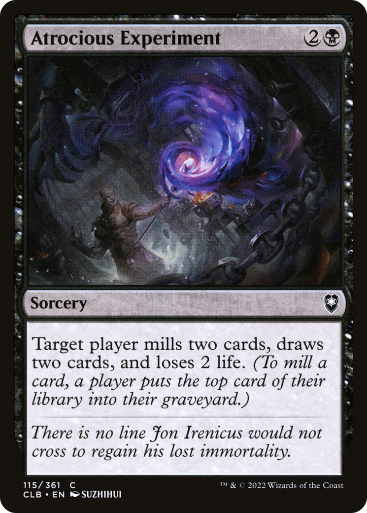 Atrocious Experiment [Commander Legends: Battle for Baldur's Gate] Foil
