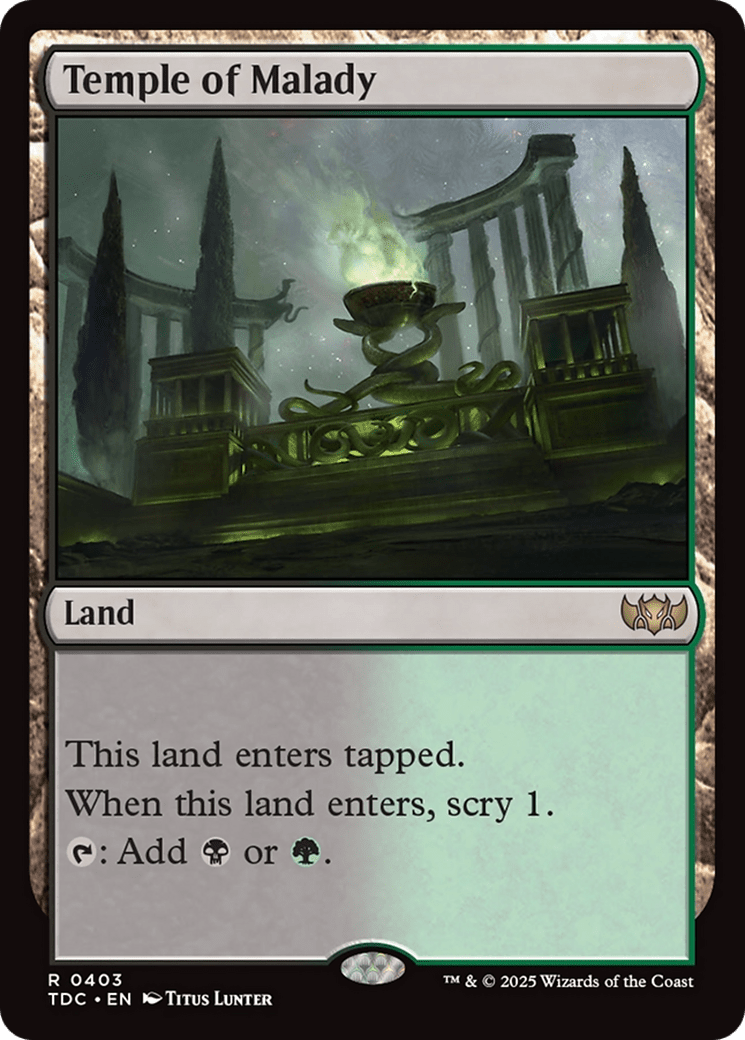 Temple of Malady (403) [Commander: Tarkir: Dragonstorm]