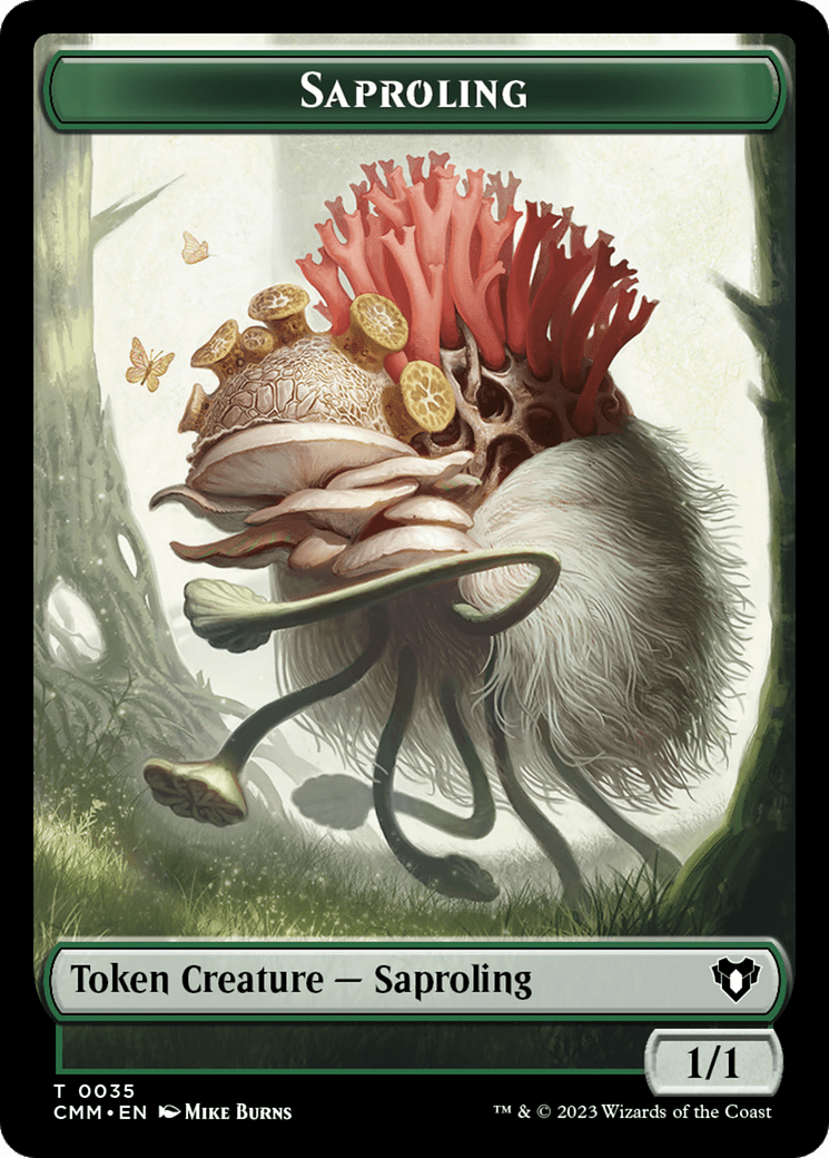 Saproling // Satyr Double-Sided Token [Commander Masters Tokens]
