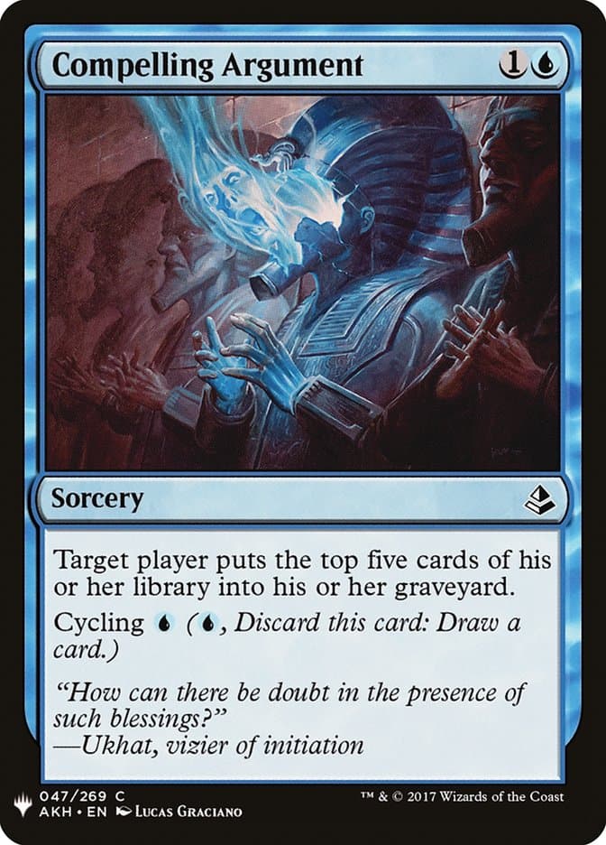 Compelling Argument |  (AKH-47) [The List]
