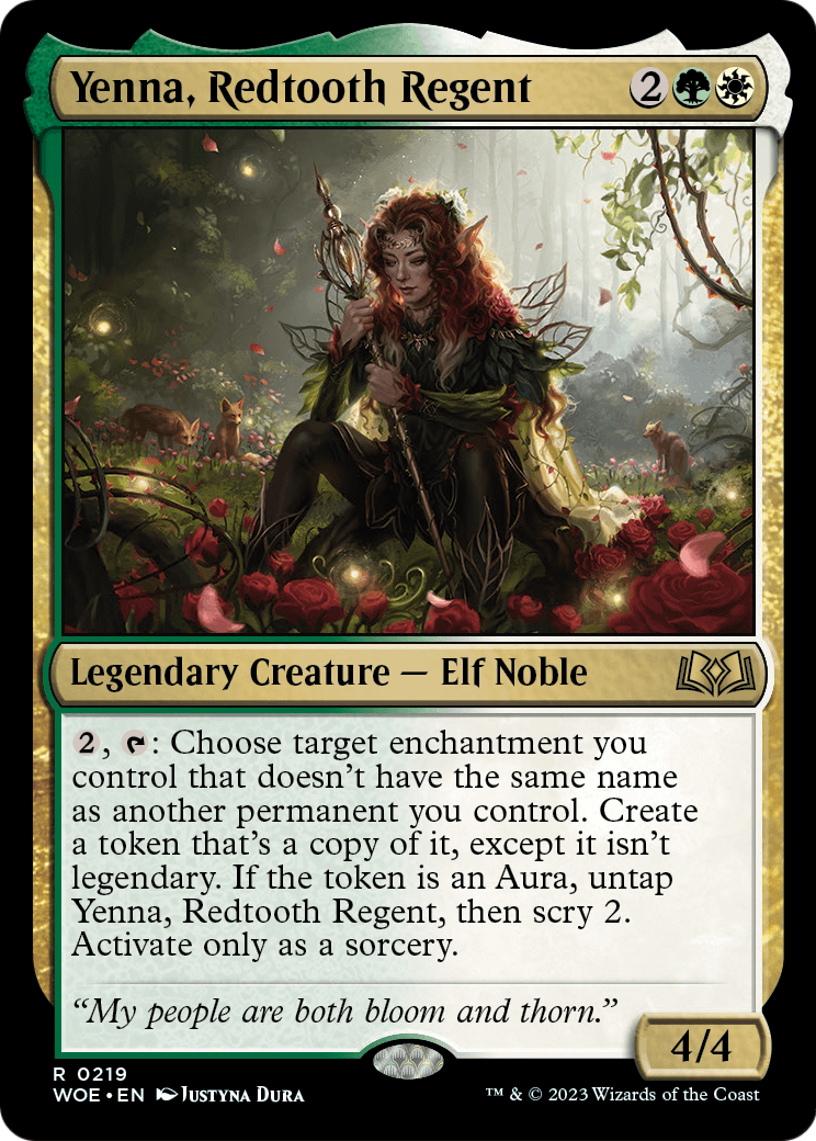 Yenna, Redtooth Regent [Wilds of Eldraine] Foil
