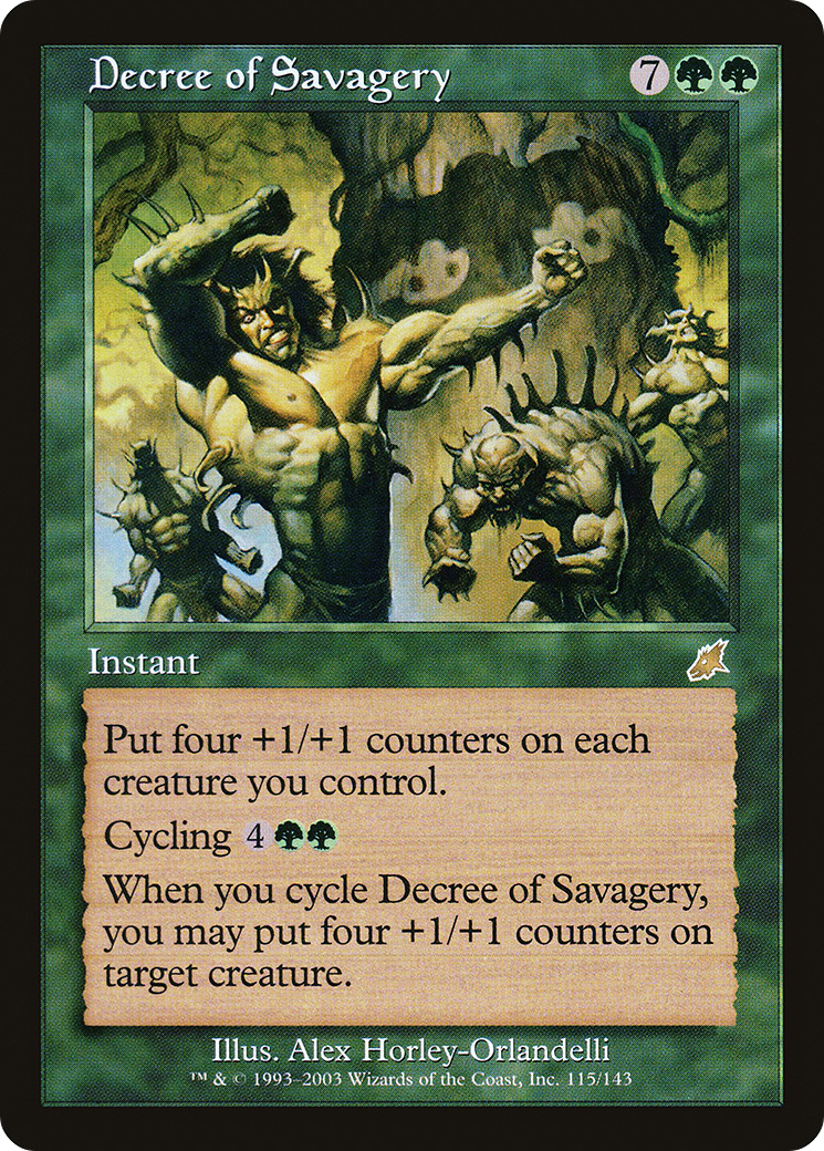 Decree of Savagery [Scourge] Foil