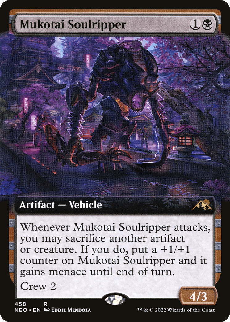 Mukotai Soulripper (Extended Art) [Kamigawa: Neon Dynasty] Foil