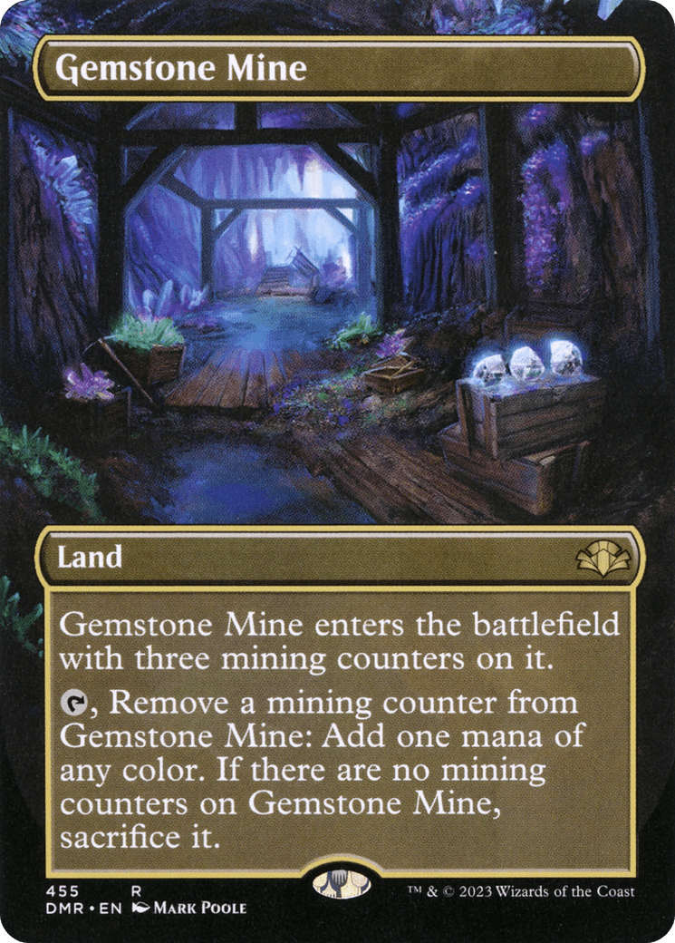Gemstone Mine (Borderless Alternate Art) [Dominaria Remastered]