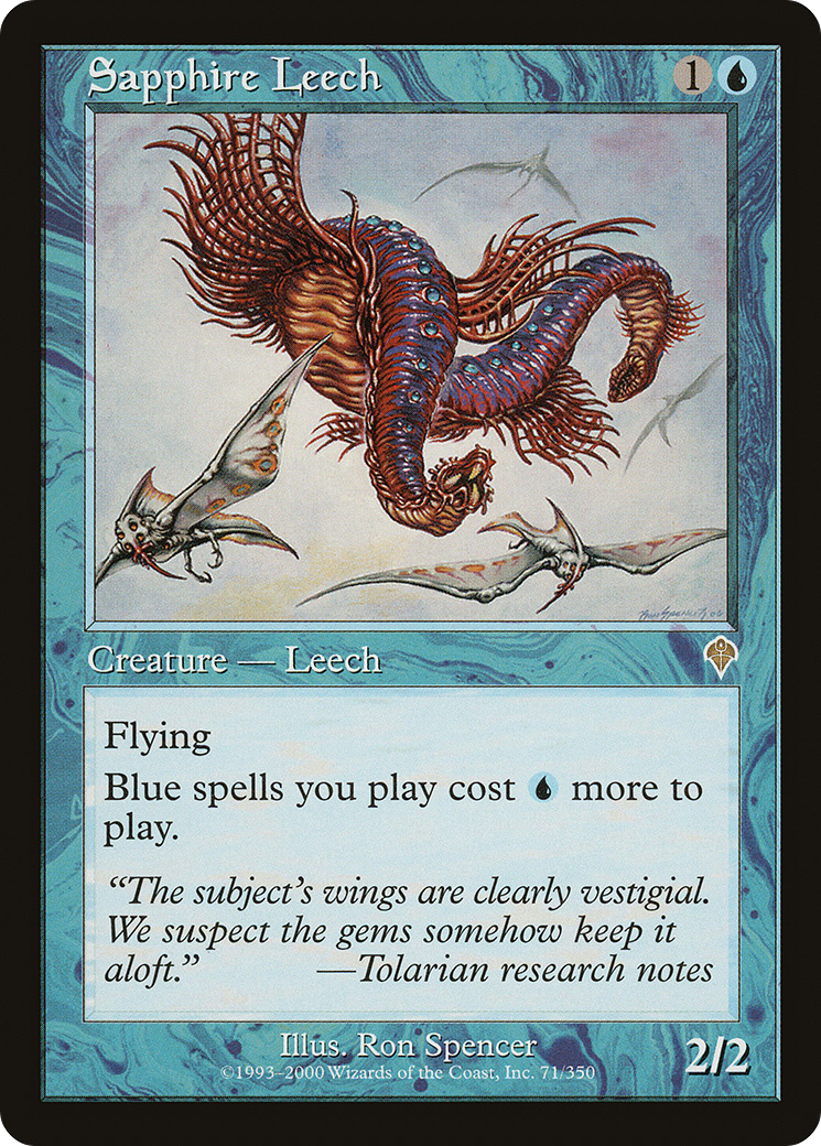 Sapphire Leech [Invasion] Foil