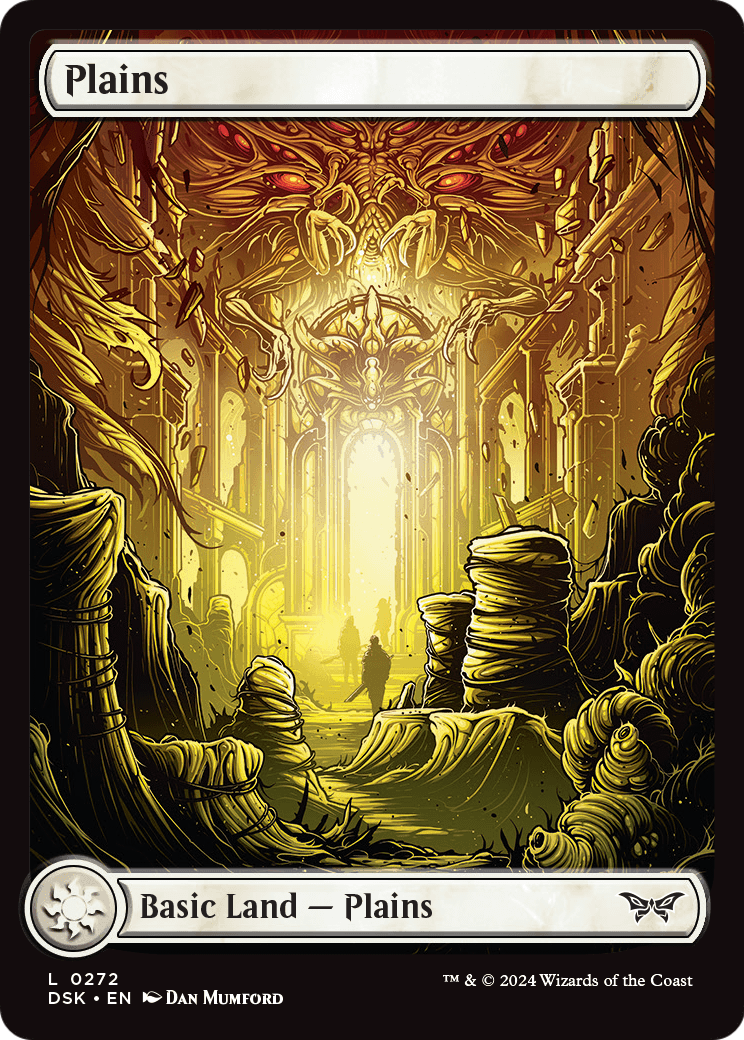 Plains (272) - Full Art [Duskmourn: House of Horror] Foil