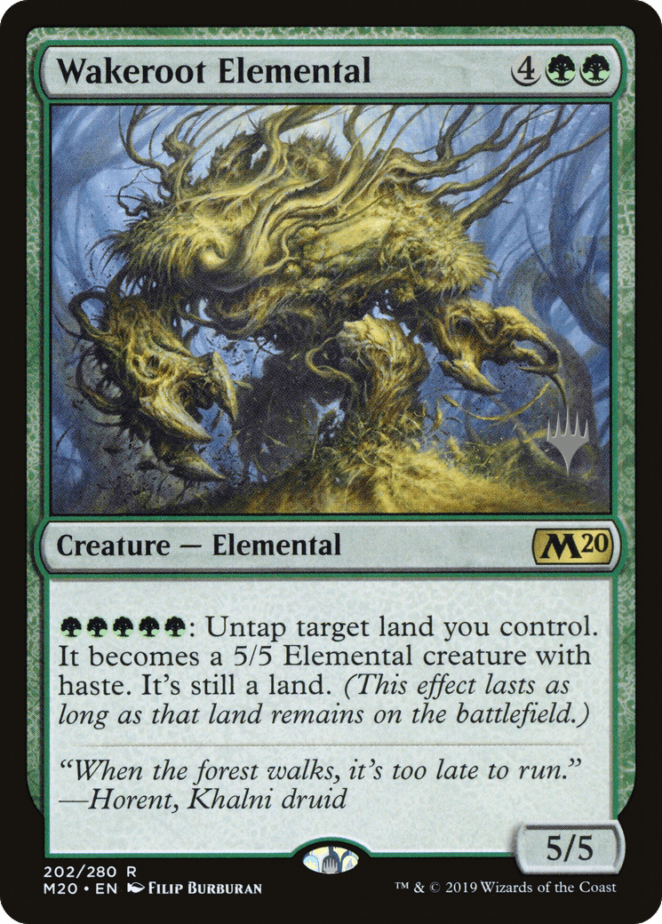 Wakeroot Elemental (Promo Pack) [Core Set 2020 Promos] Foil