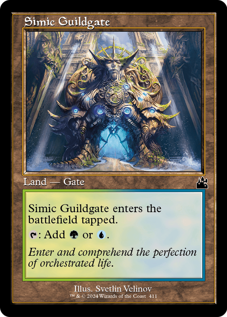 Simic Guildgate (Retro Frame) [Ravnica Remastered] Foil
