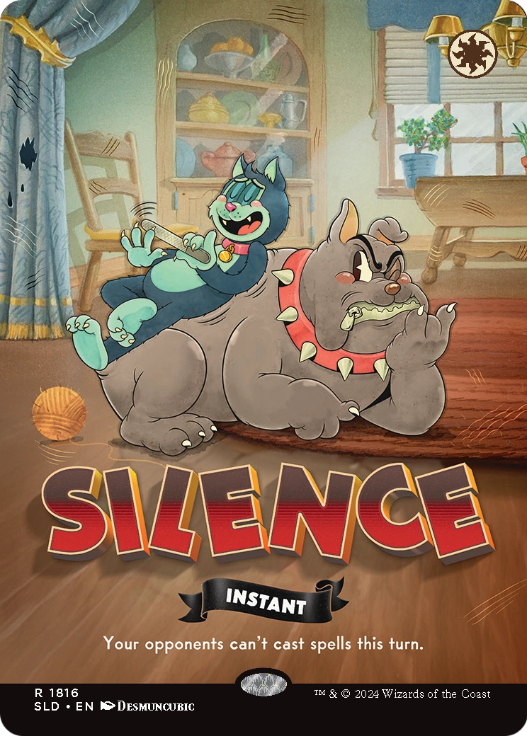 Silence (1816) [Secret Lair Drop]  (Borderless) Foil