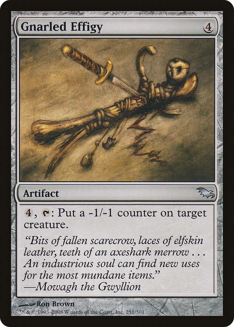 Gnarled Effigy [Shadowmoor] Foil