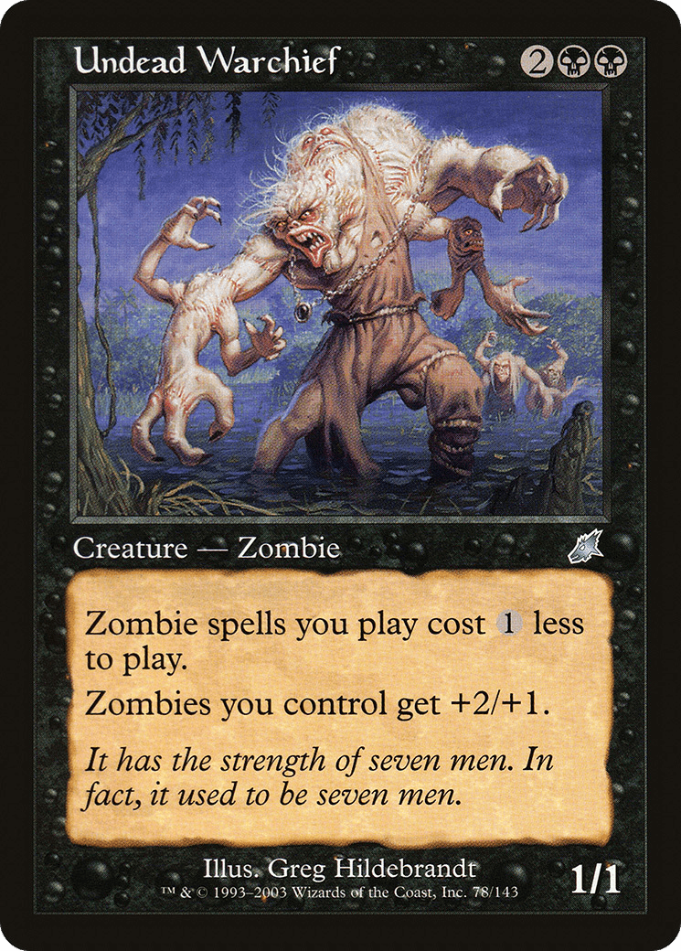 Undead Warchief [Scourge] Foil