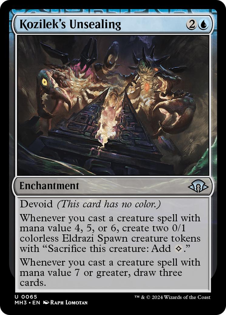 Kozilek's Unsealing [Modern Horizons 3] Foil