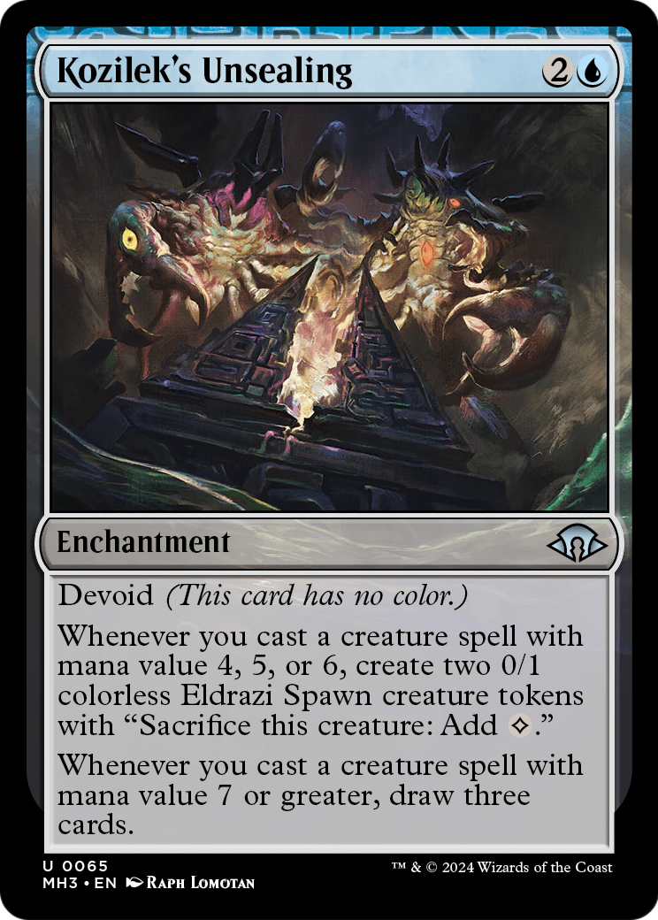 Kozilek's Unsealing [Modern Horizons 3] Foil