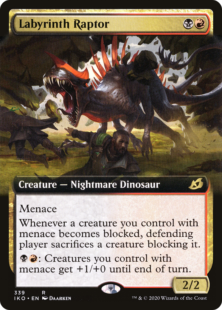 Labyrinth Raptor (Extended Art) [Ikoria: Lair of Behemoths] Foil