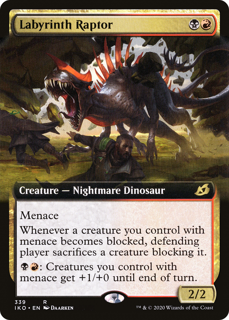 Labyrinth Raptor (Extended Art) [Ikoria: Lair of Behemoths] Foil