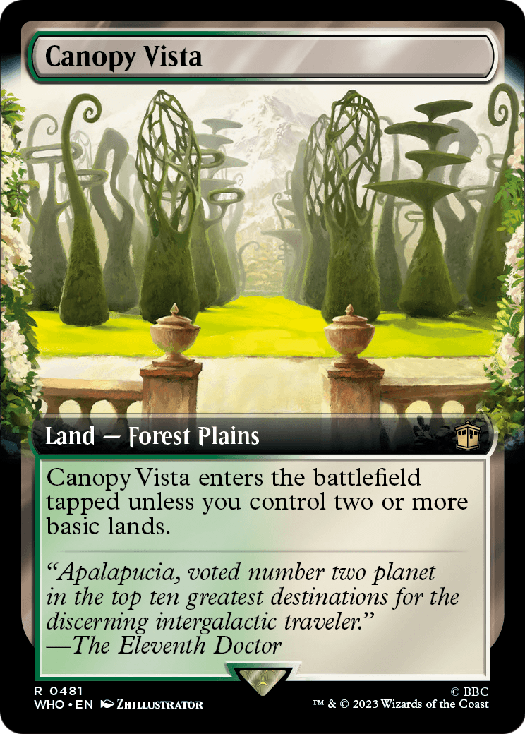 Canopy Vista (Extended Art) [Doctor Who] Foil