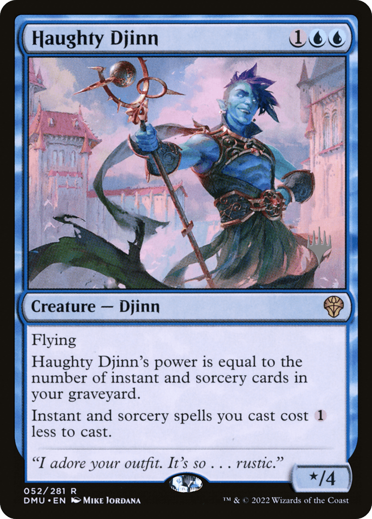 Haughty Djinn (Promo Pack) [Dominaria United Promos] Foil