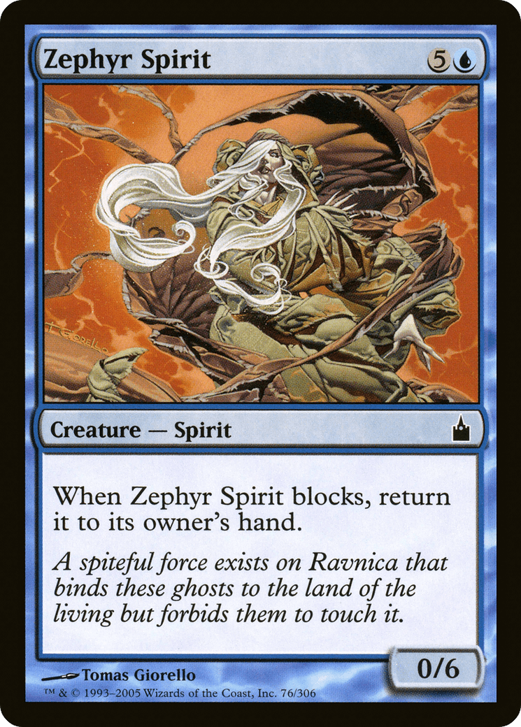 Zephyr Spirit [Ravnica: City of Guilds] Foil