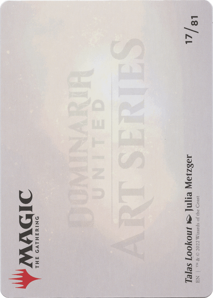 Talas Lookout // Talas Lookout (ADMU-017) - Dominaria United Art Series (Borderless) Foil