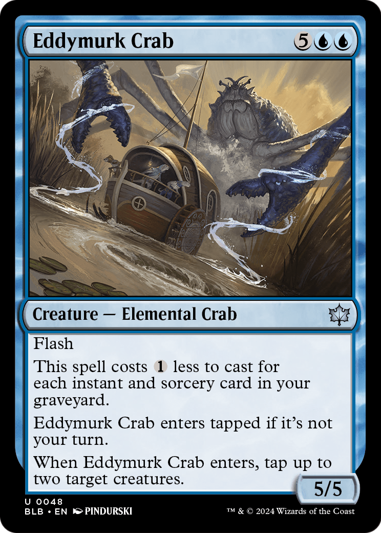 Eddymurk Crab [Bloomburrow] Foil