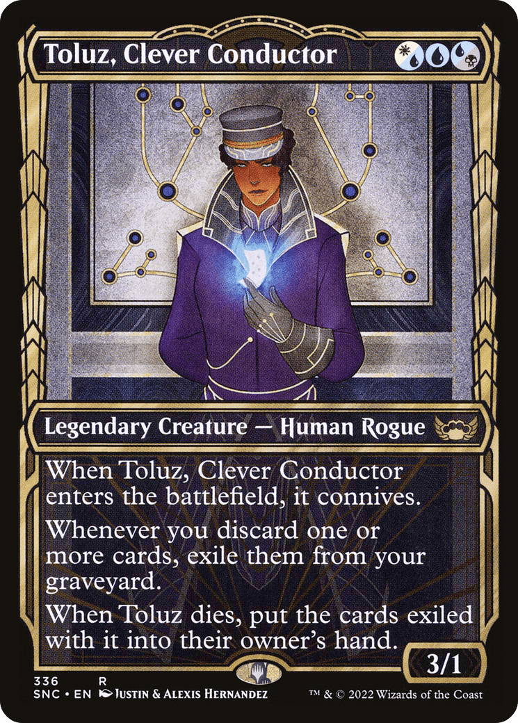 Toluz, Clever Conductor (Showcase Golden Age) [Streets of New Capenna] Foil