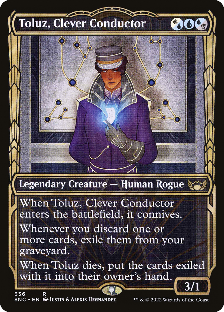 Toluz, Clever Conductor (Showcase Golden Age) [Streets of New Capenna] Foil