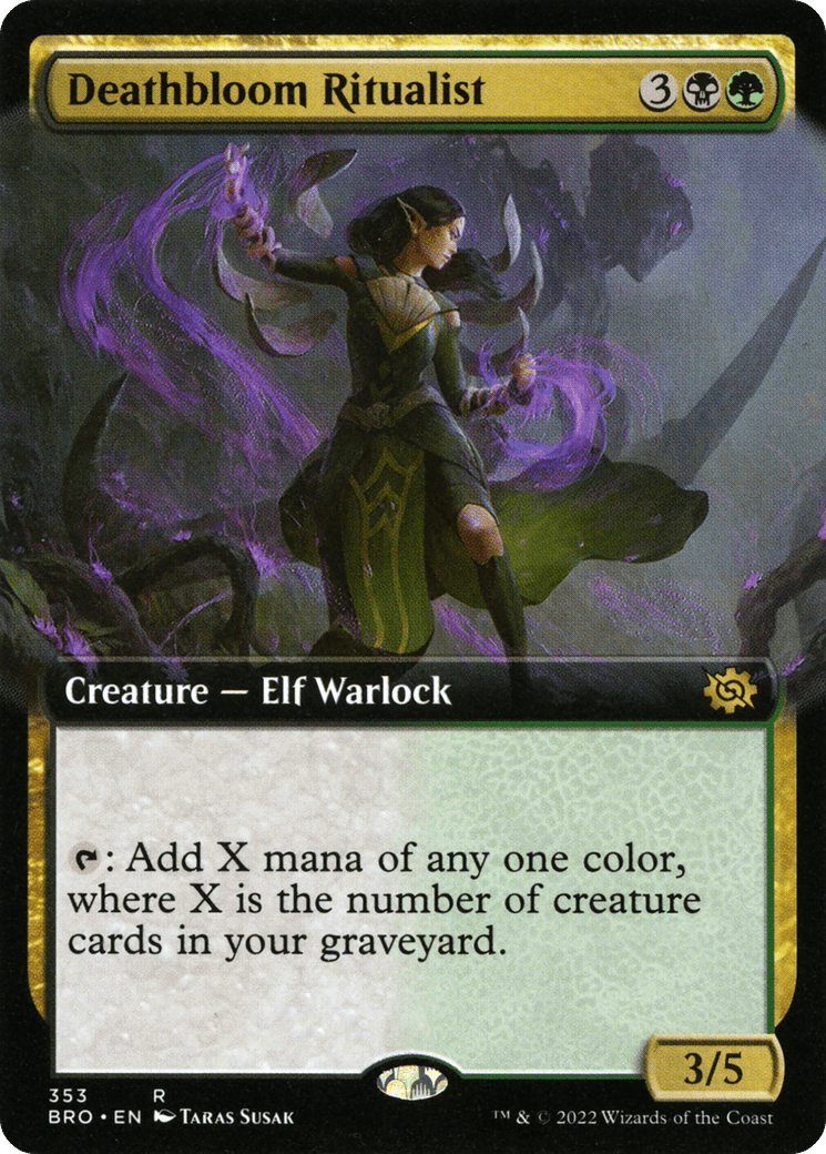 Deathbloom Ritualist (Extended Art) [The Brothers' War]