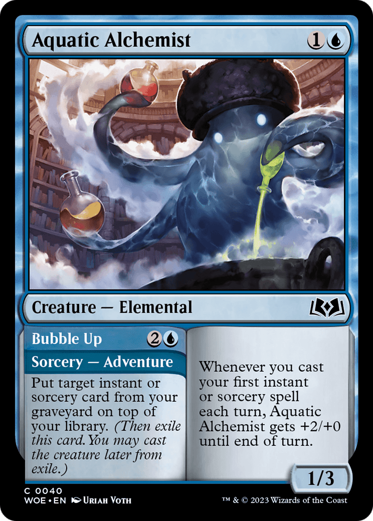 Aquatic Alchemist // Bubble Up [Wilds of Eldraine] Foil