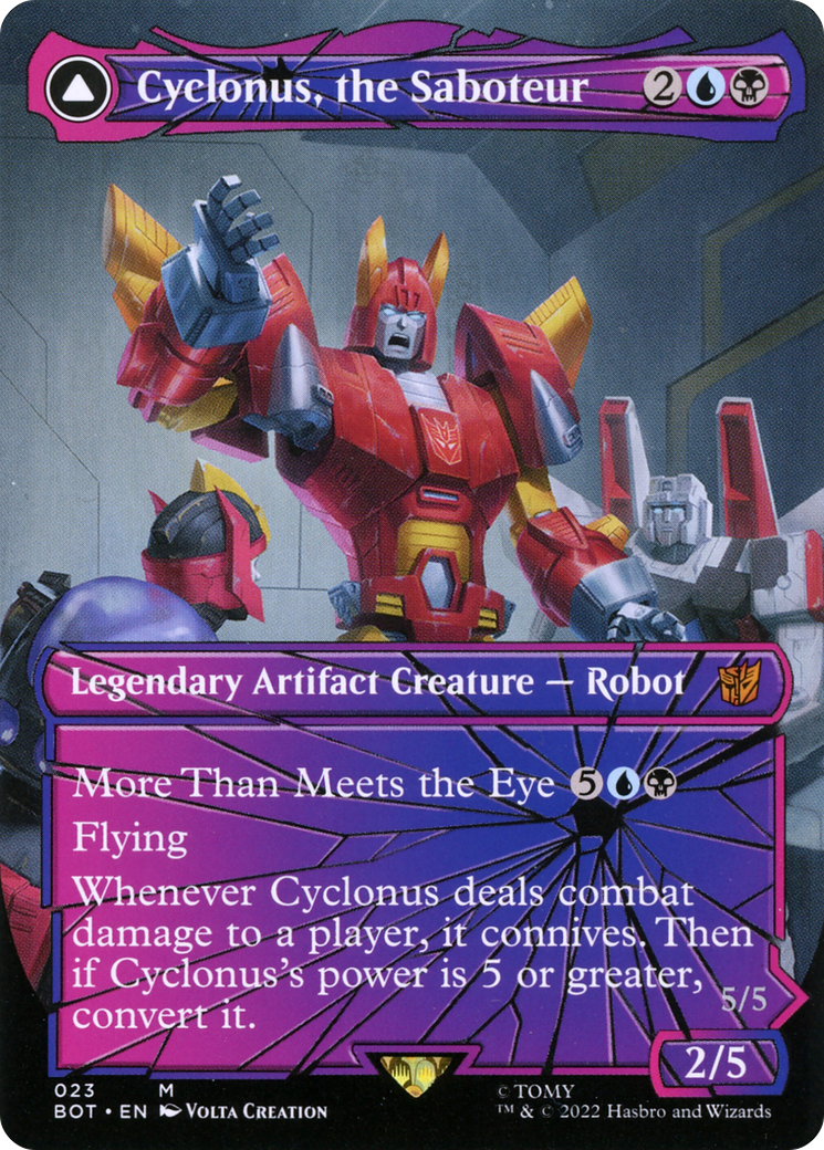 Cyclonus, the Saboteur // Cyclonus, Cybertronian Fighter (Shattered Glass) [Transformers] Foil
