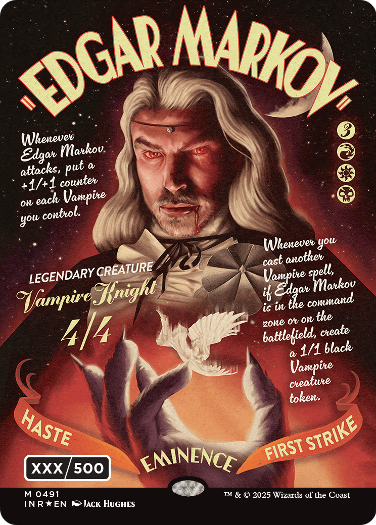 Edgar Markov (Showcase) (Serial Numbered) (Double Rainbow Foil) (-491) - Innistrad Remastered