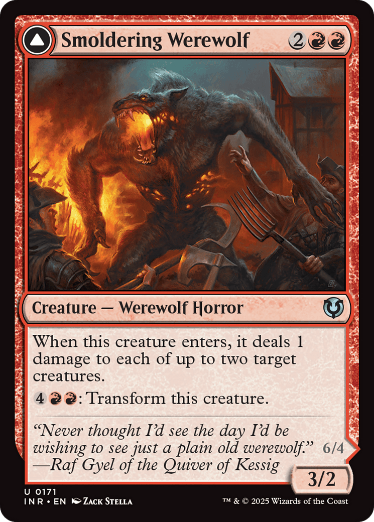Smoldering Werewolf (-171) [Innistrad Remastered]