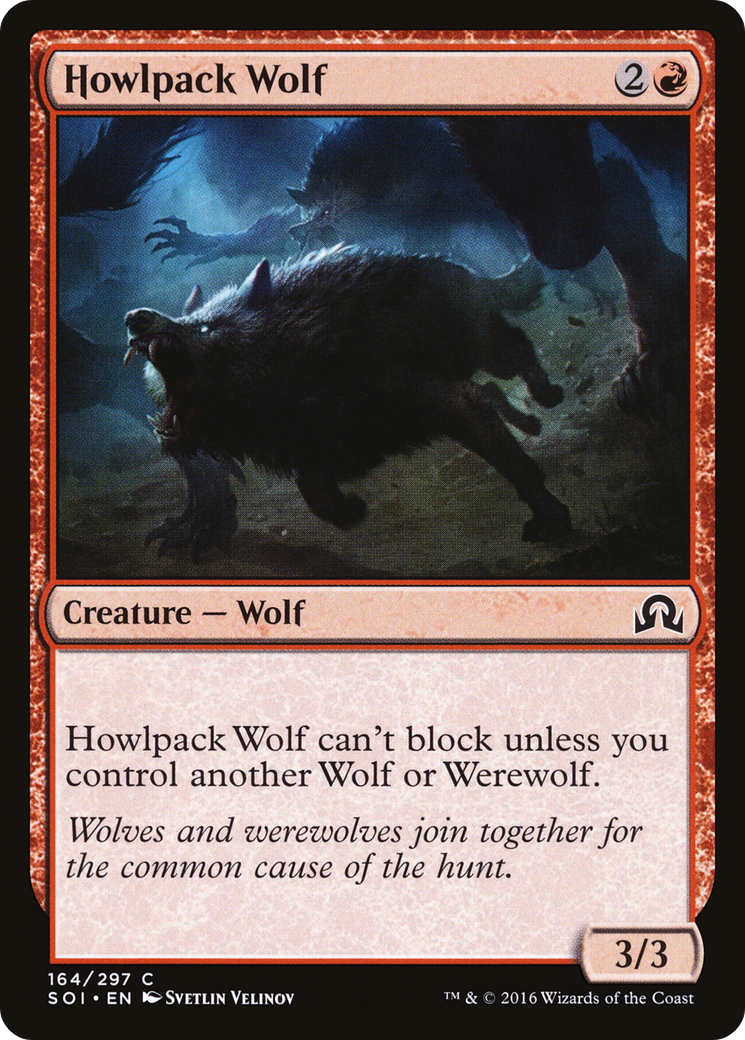 Howlpack Wolf [Shadows over Innistrad] Foil