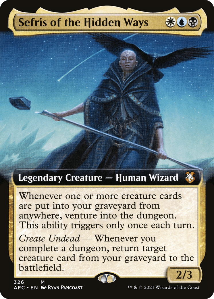 Sefris of the Hidden Ways (Extended Art) [Dungeons & Dragons: Adventures in the Forgotten Realms Commander]