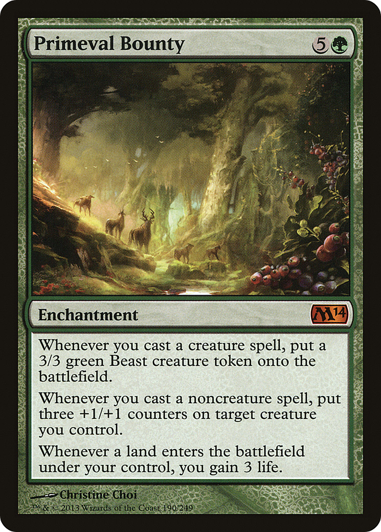 Primeval Bounty [Magic 2014] Foil
